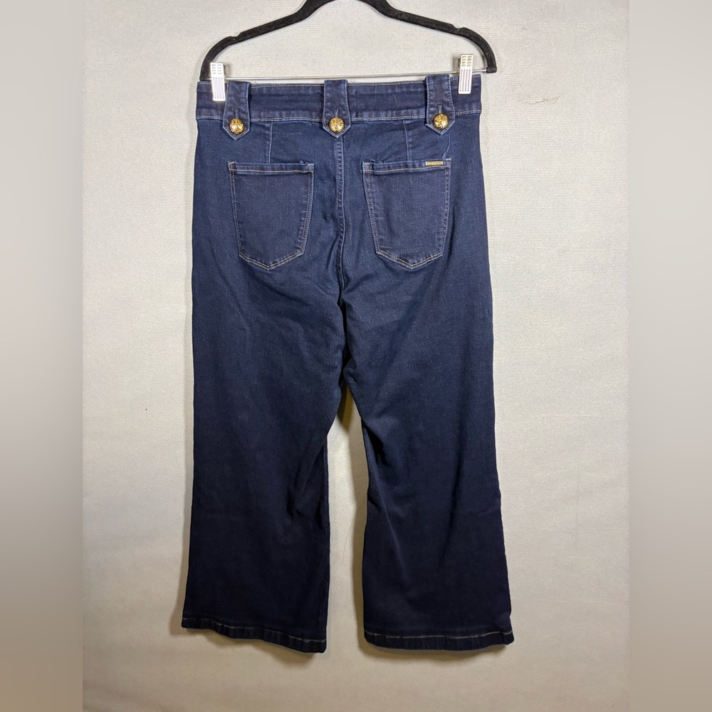 White House Black Market Blue Flare Jeans - Picture 2 of 8